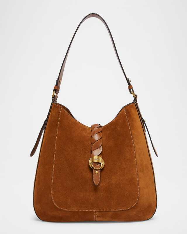 Altay Woven Suede Hobo Bag